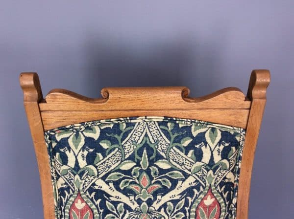 Arts & Crafts Oak Rocking Chair c1910 - Image 3