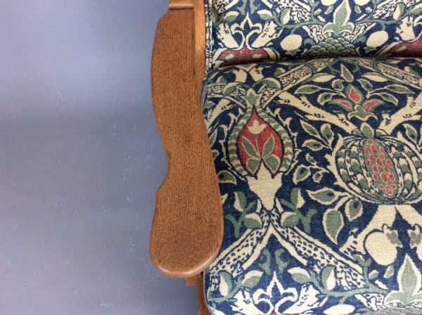 Arts & Crafts Oak Rocking Chair c1910 - Image 7