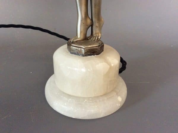 Art Deco Lady Lamp c1925 - Image 5