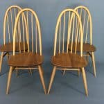Mid Century Set of 4 Ercol Windsor Dining Chairs ercol Antique Chairs
