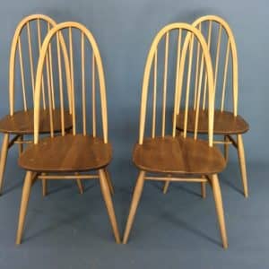 Mid Century Set of 4 Ercol Windsor Dining Chairs ercol Antique Chairs