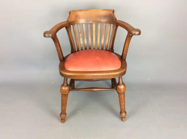 Air Ministry Captains Desk Chair c1930’s Air Ministry Antique Chairs 3