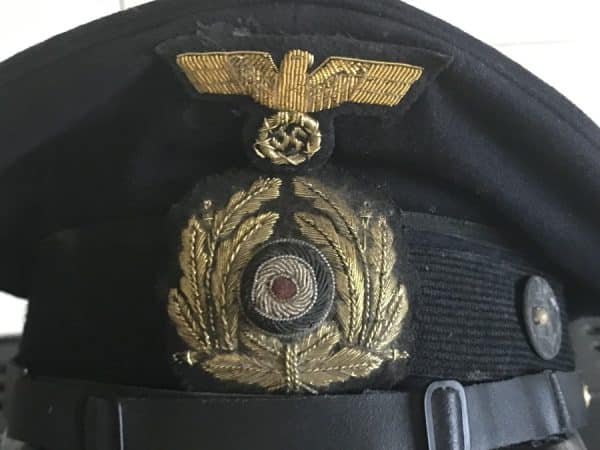 German 2WW Submariners Captains Hat Antique Nautical 3