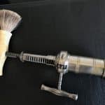 Corkscrew Rack & Pinion Bone Brush Chromed Brass Regency Antique Collectibles