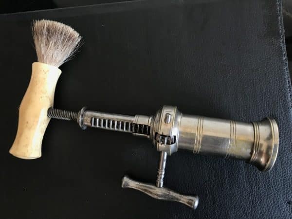 Corkscrew Rack & Pinion Bone Brush Chromed Brass Regency