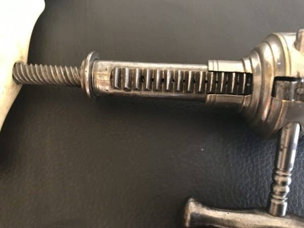 Corkscrew Rack & Pinion Bone Brush Chromed Brass Regency - Image 4