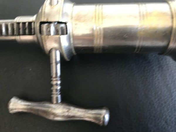 Corkscrew Rack & Pinion Bone Brush Chromed Brass Regency Antique Collectibles 7
