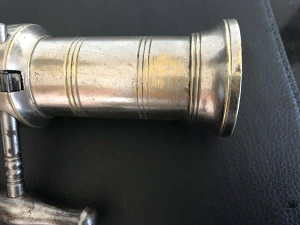 Corkscrew Rack & Pinion Bone Brush Chromed Brass Regency Antique Collectibles 8