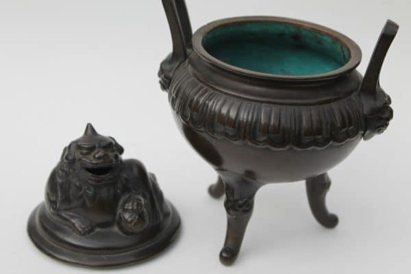 Japanese Bronze Koro, Censer. 19th C bronze Antique Collectibles 9