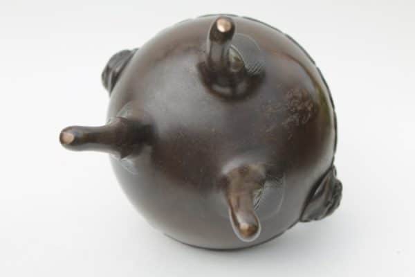 Japanese Bronze Koro, Censer. 19th C bronze Antique Collectibles 11