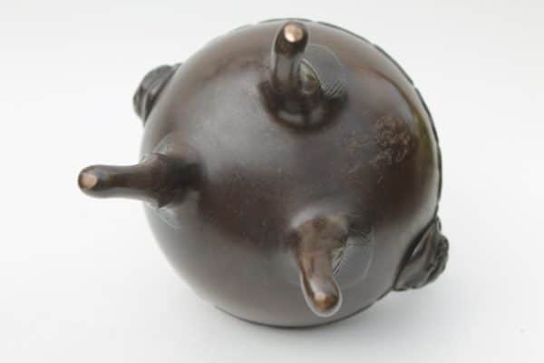 Japanese Bronze Koro, Censer. 19th C - Image 9