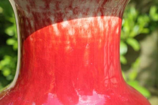 Qing dynasty Chinese Sang de boeuf vase. No 2 of 2 available - Image 6