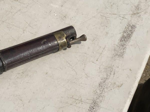 Percussion pistol military item from early 19th century - Image 5