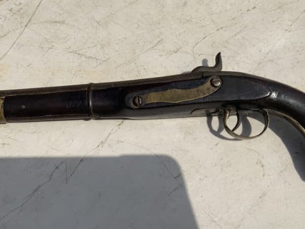 Percussion pistol military item from early 19th century - Image 8