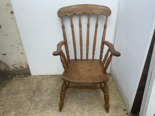 Armchair High back Grandfather chair Antique Chairs 3
