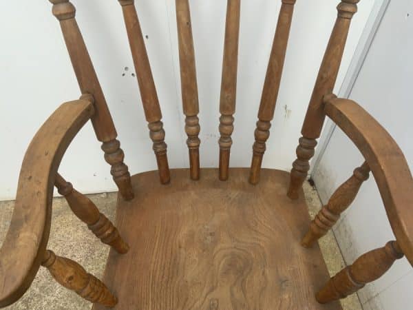 Armchair High back Grandfather chair Antique Chairs 5