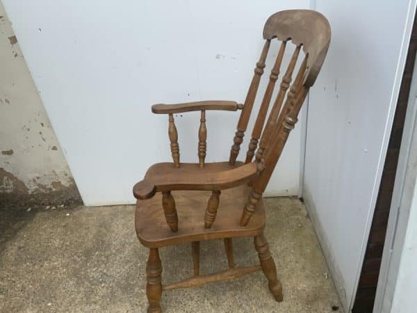 Armchair High back Grandfather chair - Image 8