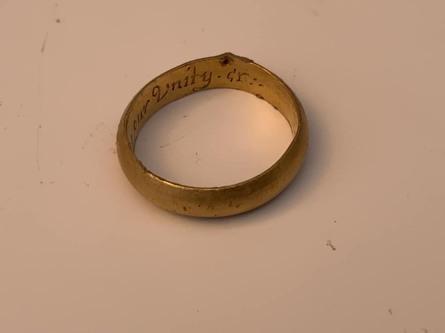 Antique sales posy ring