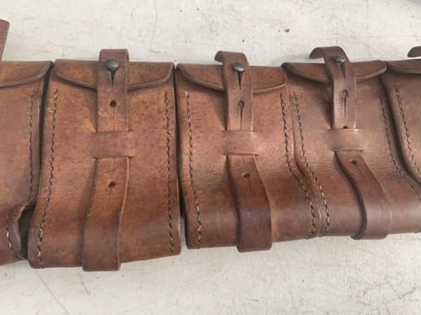 German Soldiers belt and pouches for Mauser rifle ammunition clips BELT AND POUCHES Military & War Antiques 5