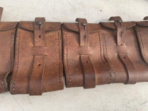 German Soldiers belt and pouches for Mauser rifle ammunition clips - Image 3