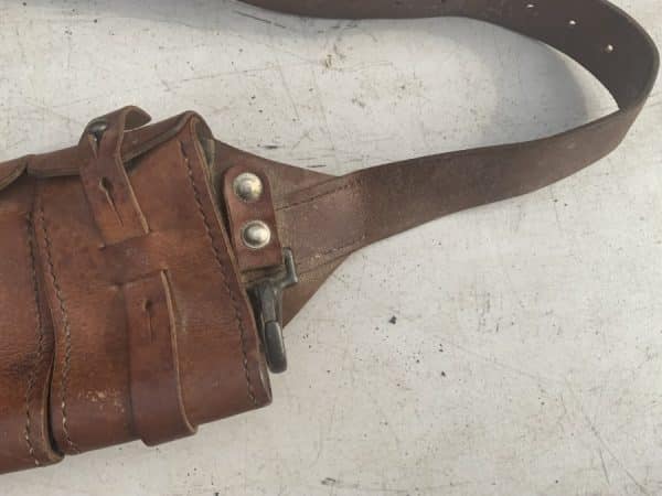 German Soldiers belt and pouches for Mauser rifle ammunition clips - Image 5