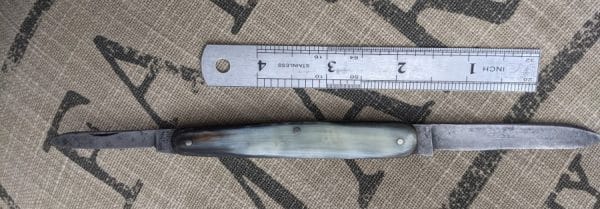 Sheffield pocket knife lovely cow horn scales - Image 2