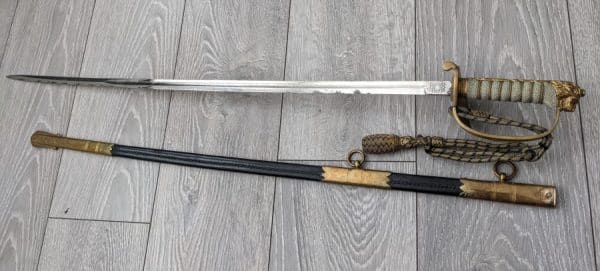 Royal navy officer sword Richard William bayly - Image 2