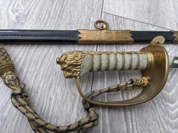 Royal navy officer sword Richard William bayly antique sword Antique Swords 3