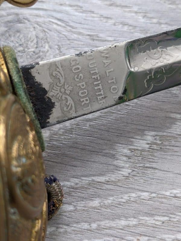 Royal navy officer sword Richard William bayly - Image 4