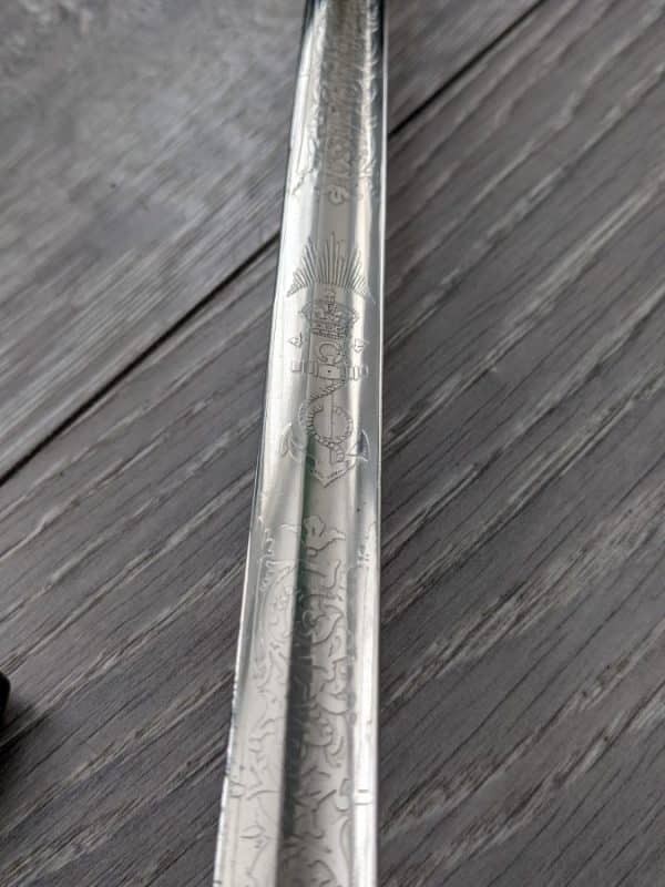 Royal navy officer sword Richard William bayly - Image 8
