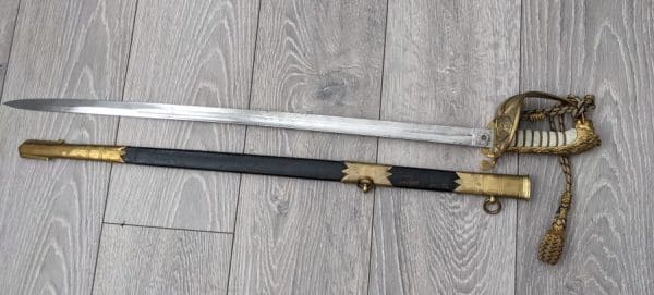 Sword Royal Navy officer sword Simpson and rook antique sword Antique Swords 4