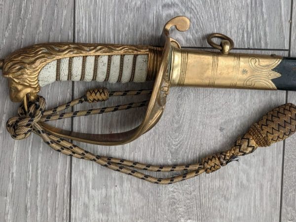 Sword Royal Navy officer sword Simpson and rook antique sword Antique Swords 3