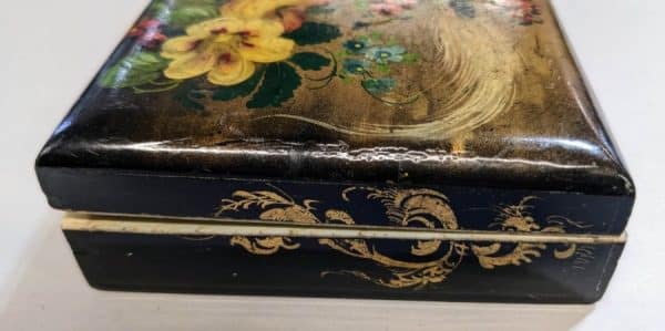 Early Papier Mache Box floral Miscellaneous 5