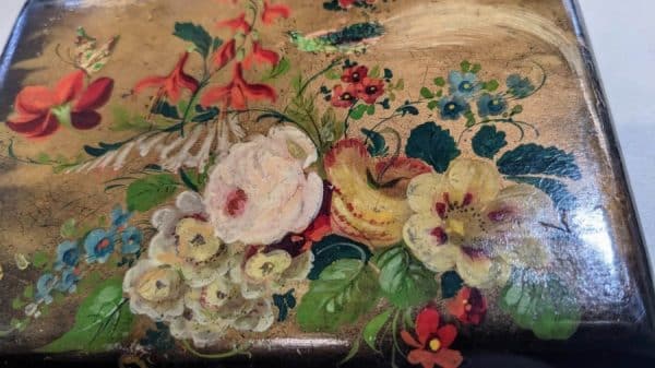 Early Papier Mache Box floral Miscellaneous 6