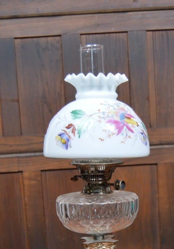 Victorian EPNS Paraffin/ Oil Lamp SAI2962 - Image 3