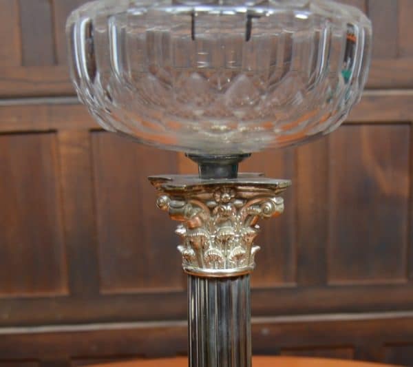 Victorian EPNS Paraffin/ Oil Lamp SAI2962 - Image 2