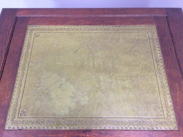 Arts & Crafts Stones Patent Oak Desk c1900 - Image 7