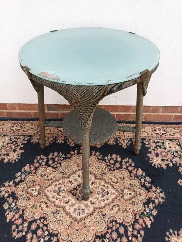 Lloyd Loom Delux Side Table Antique Furniture 4