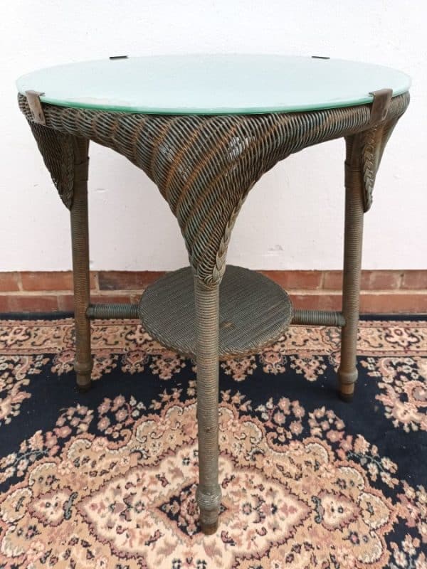 Lloyd Loom Delux Side Table Antique Furniture 3