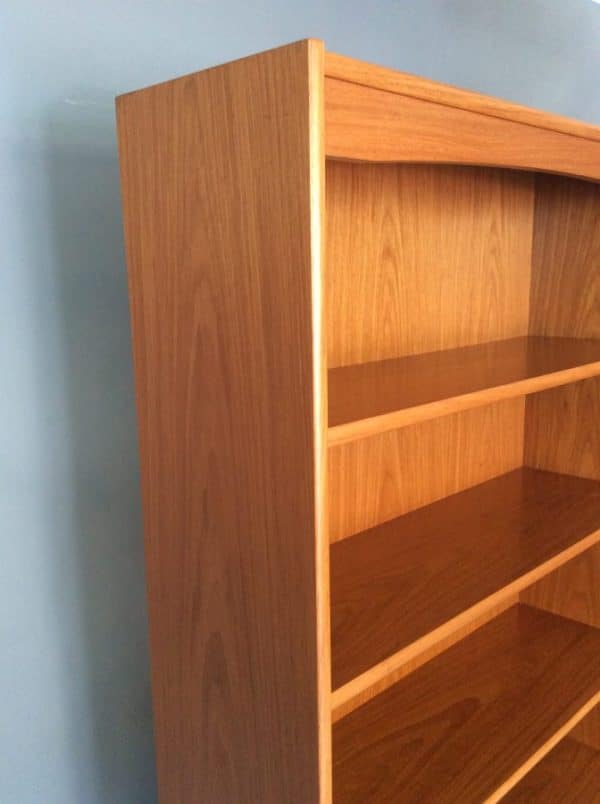 Mid Century Tall Teak Bookcase bookcase Antique Bookcases 7