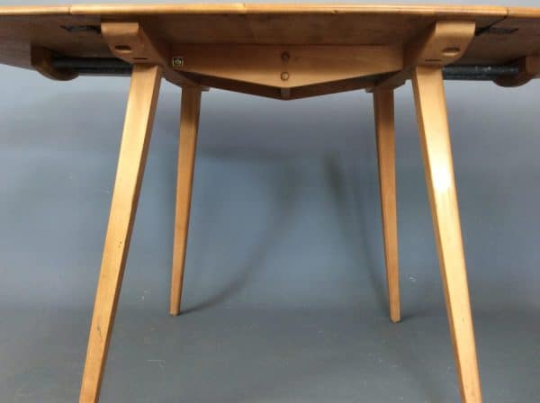 Mid Century Rectangular Drop Leaf Dining Table - Image 2