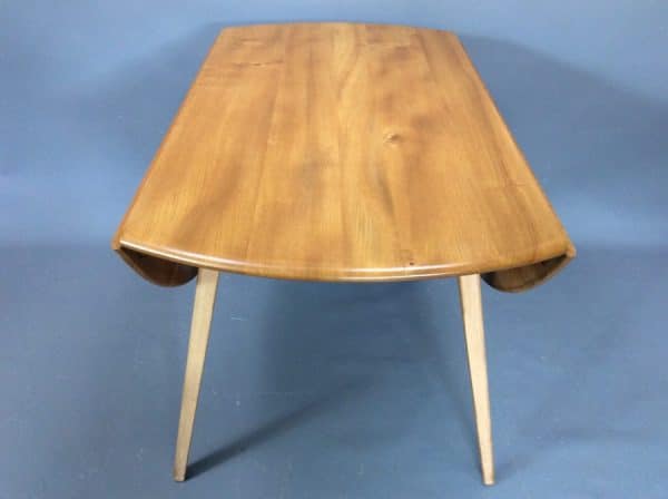 Mid Century Ercol Oval Drop Leaf Dining Table - Image 2