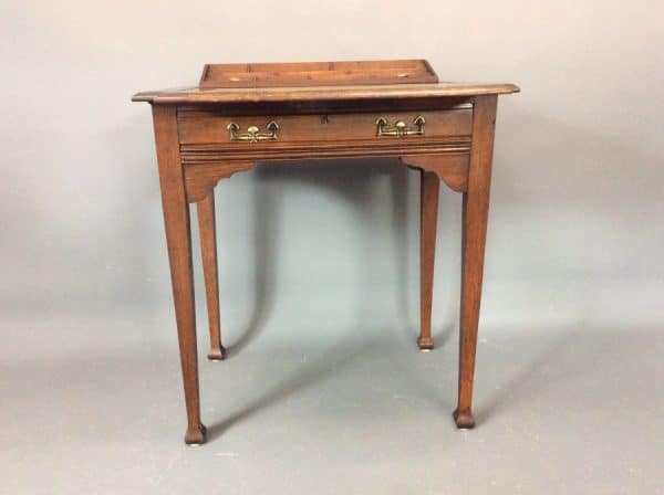 Arts & Crafts Stones Patent Oak Desk c1900 desk Antique Bureau 4