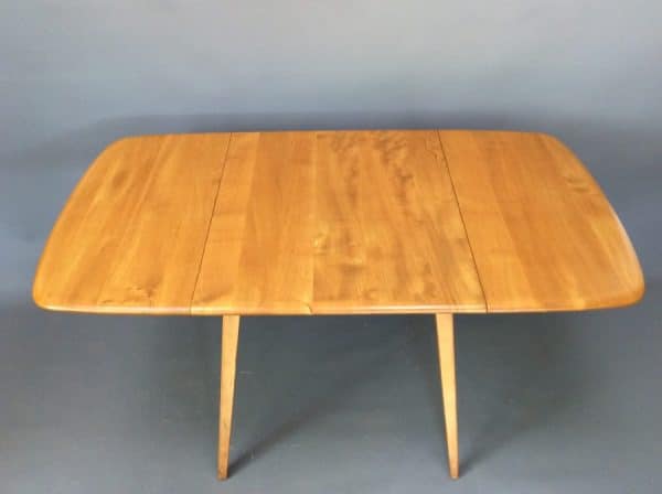 Mid Century Rectangular Drop Leaf Dining Table dining table Antique Furniture 5