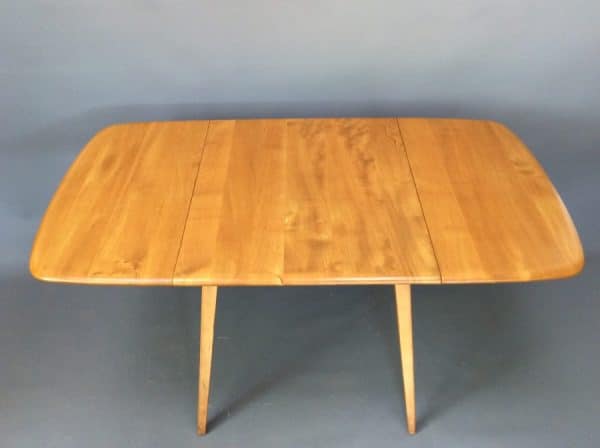Mid Century Rectangular Drop Leaf Dining Table - Image 3