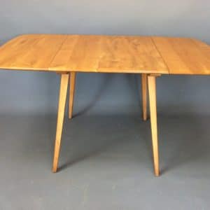 Mid Century Rectangular Drop Leaf Dining Table dining table Antique Furniture