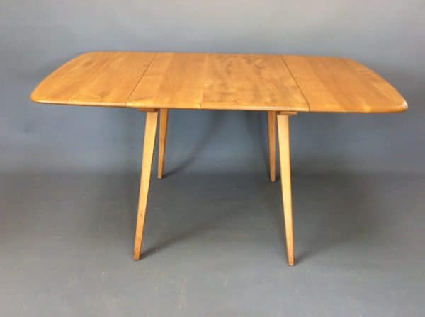 Mid Century Rectangular Drop Leaf Dining Table dining table Antique Furniture 3