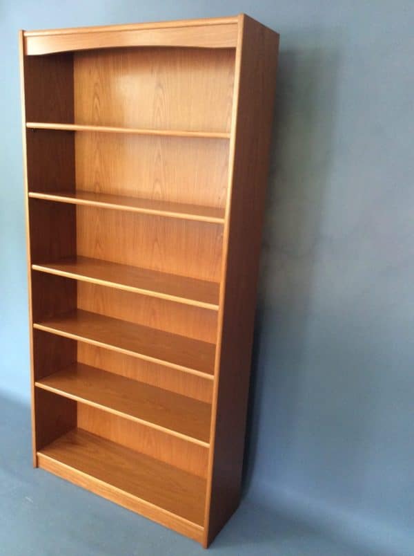 Mid Century Tall Teak Bookcase bookcase Antique Bookcases 6