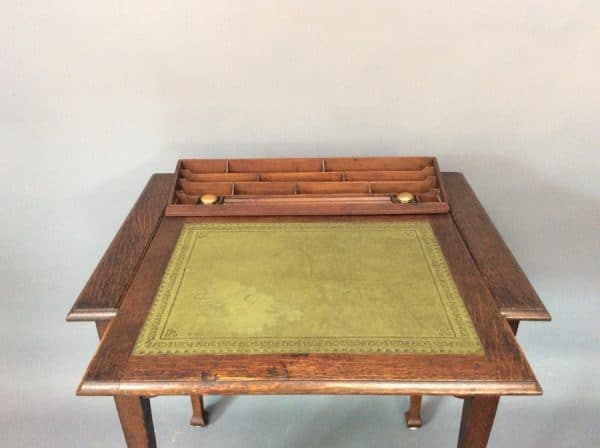 Arts & Crafts Stones Patent Oak Desk c1900