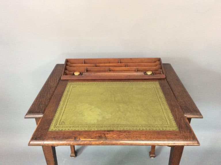 Arts & Crafts Stones Patent Oak Desk c1900